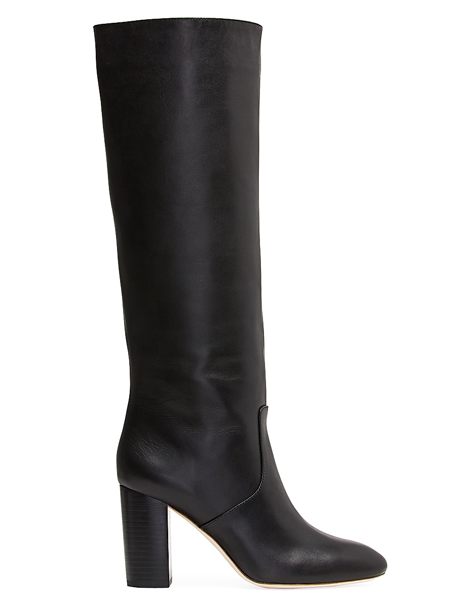 Women's Goldy Knee-High Leather Boots - Black