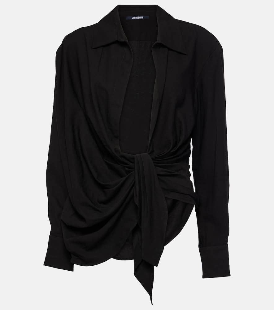 La Chemise Bahia tie-detail top