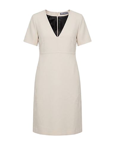 Woman Mini dress Beige Size 4 Polyester, Viscose, Elastane