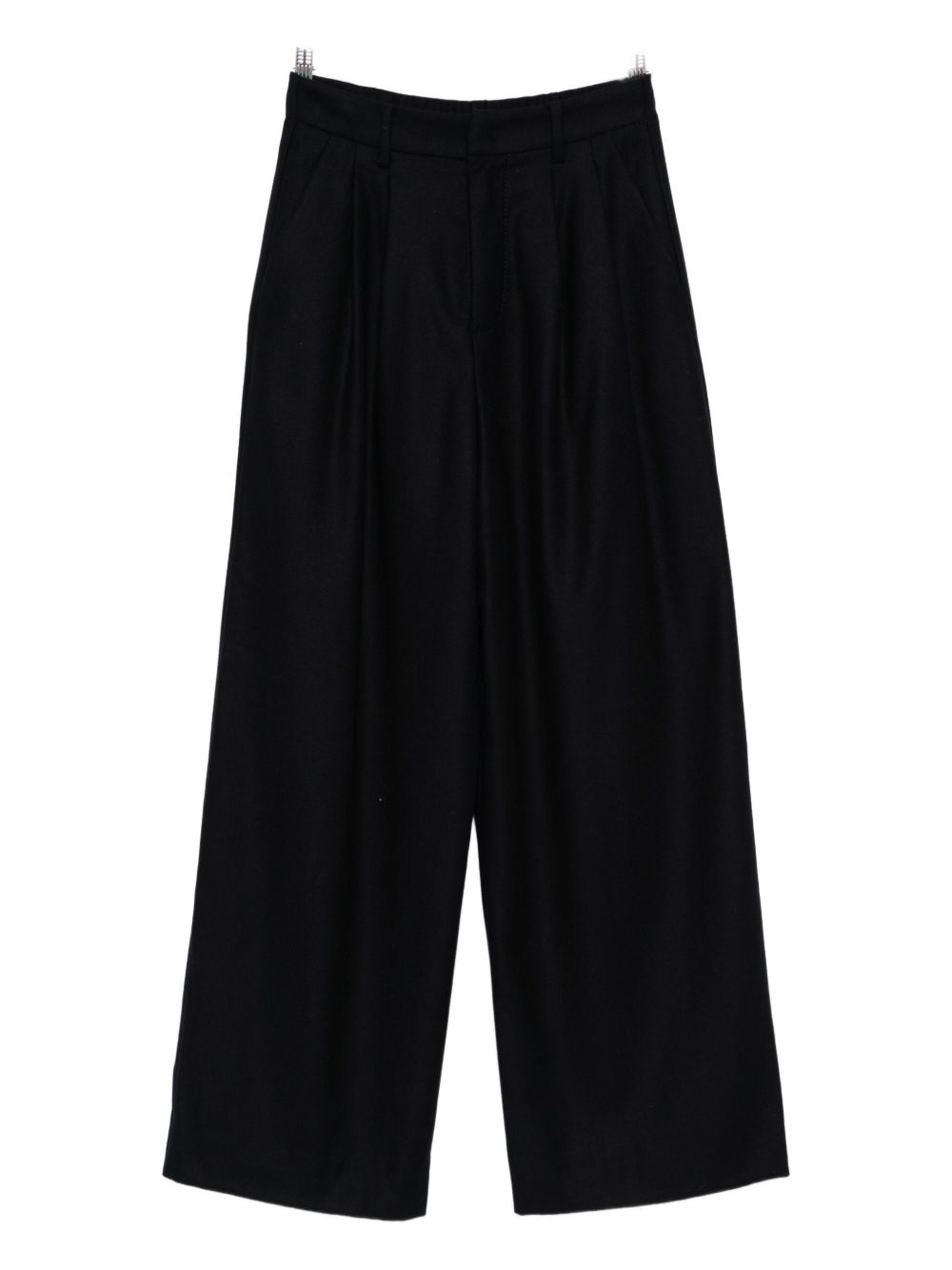 Silk blend trousers