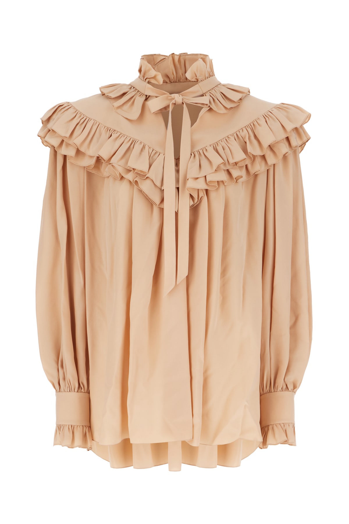 Skin Pink Silk Blouse