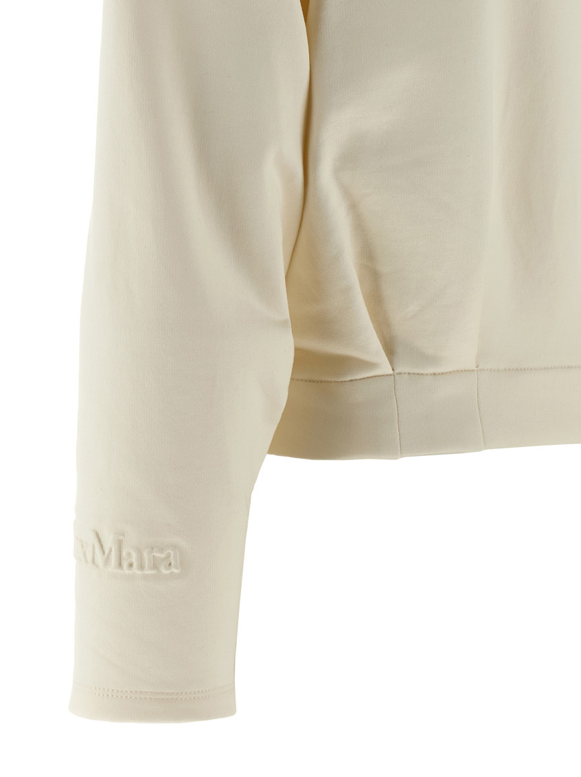Argenta - Cropped Silk And Cotton Sweatshirt