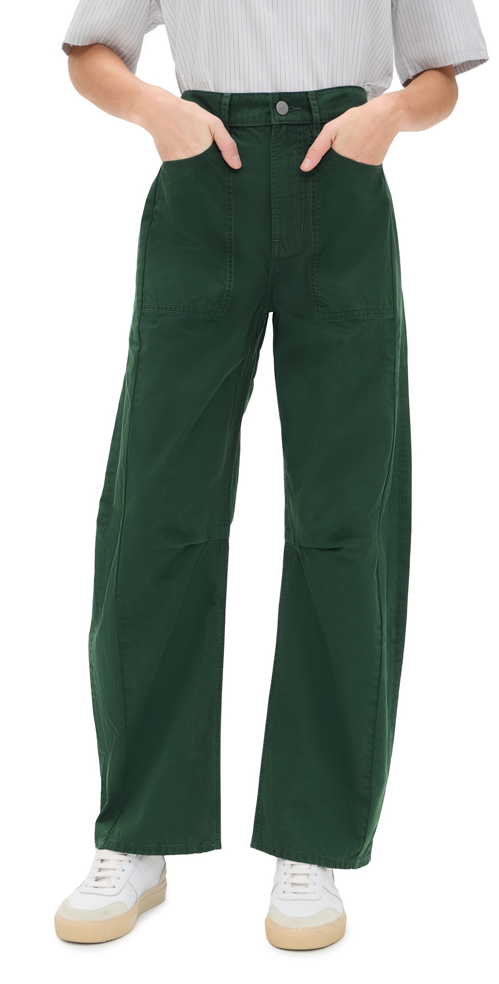 Sloan Barrel Leg Jeans Dark Hunter Green