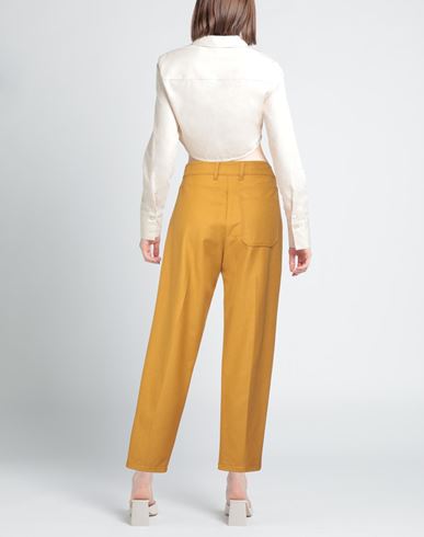 Forte_forte Woman Pants Mustard Size 1 Wool, Polyamide