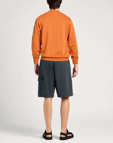 Man Sweatshirt Orange Size L Cotton