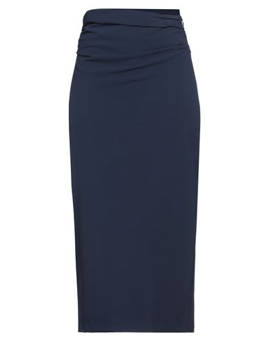 Semicouture Woman Midi skirt Midnight blue Size 2 Polyester, Viscose, Elastane
