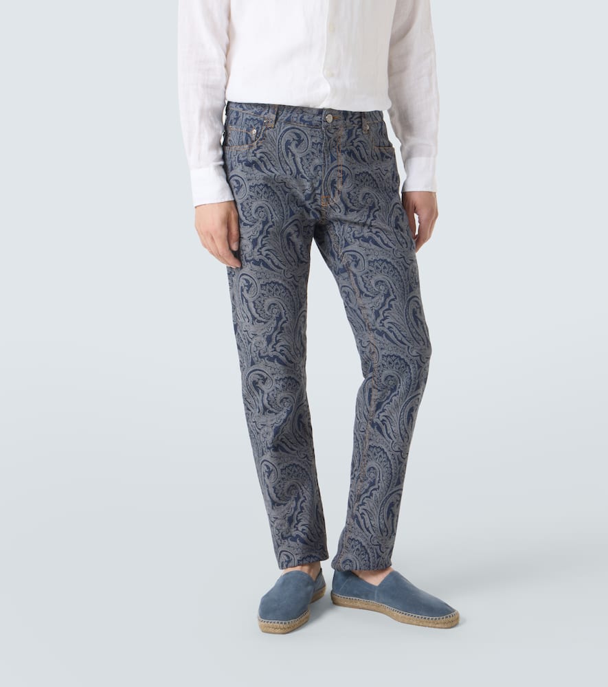 Roma paisley slim jeans