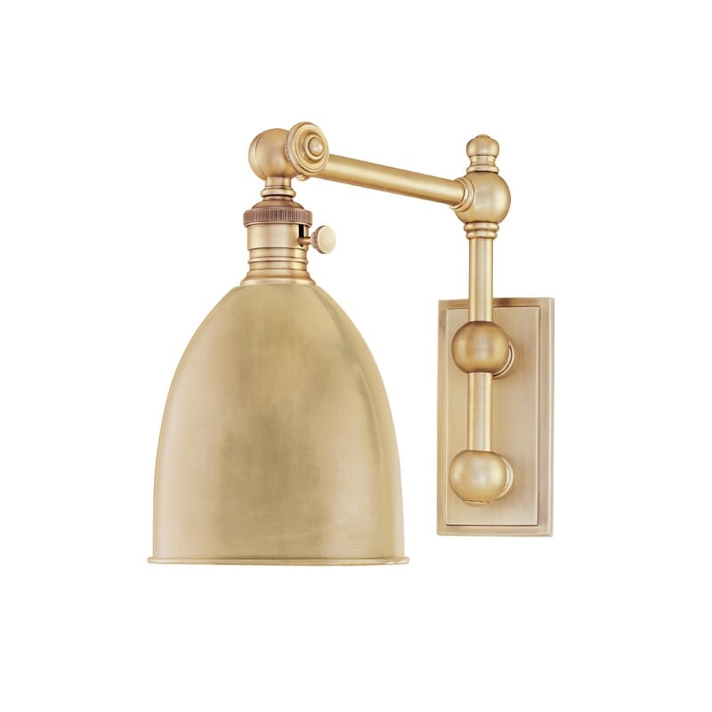Roslyn 11" Wall Sconce in Aged Bra