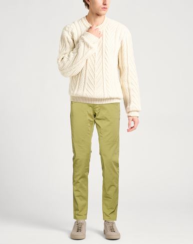 Man Pants Military green Size 28 Cotton, Elastane