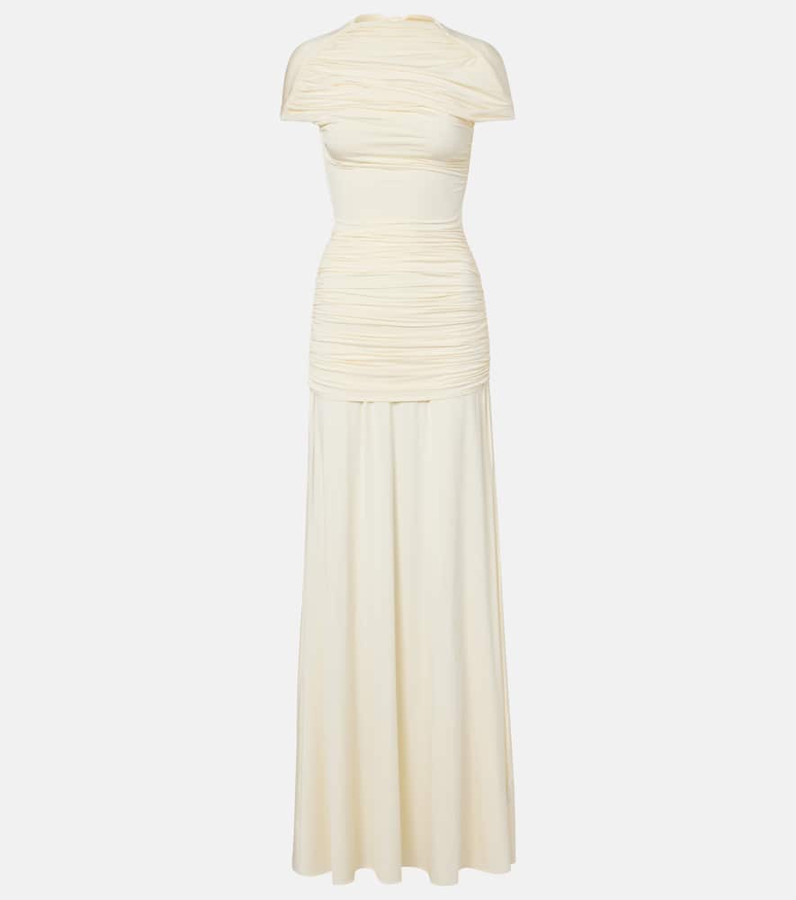 Draped jersey gown