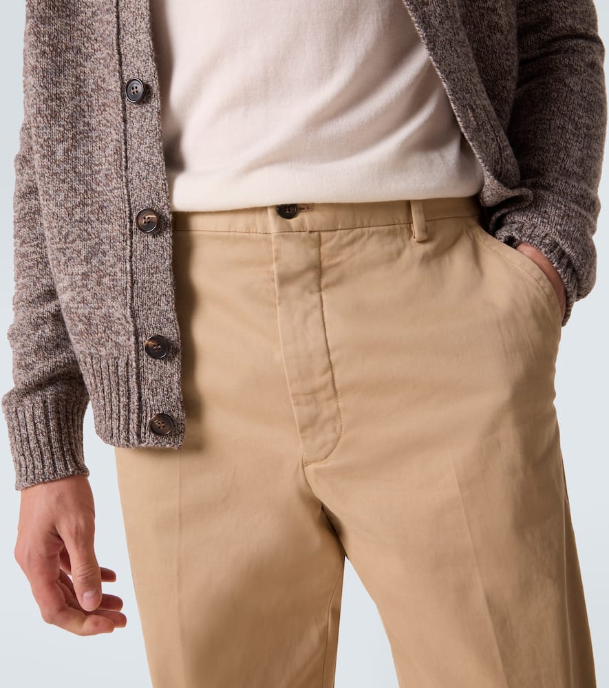 Cotton straight pants
