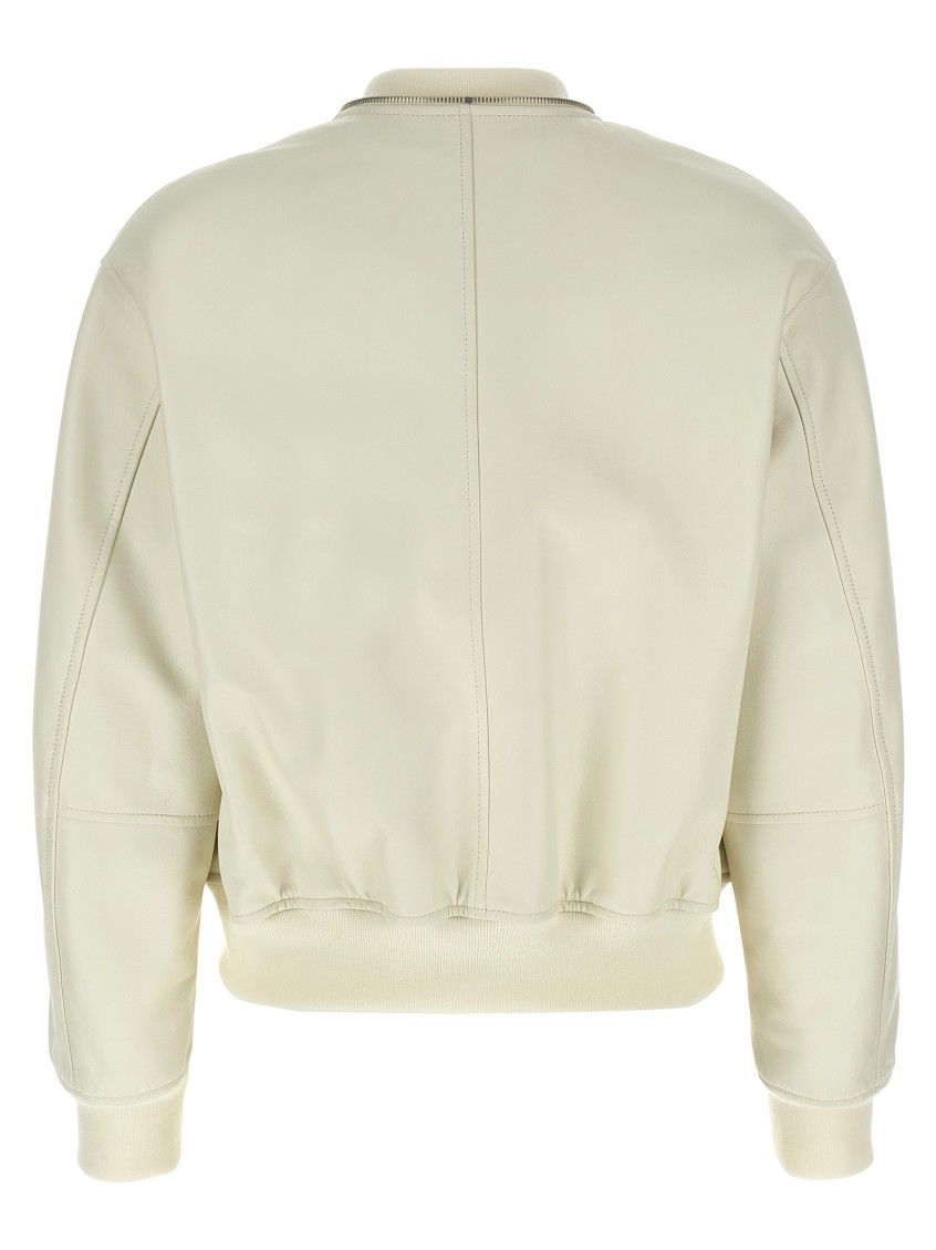 Leather Bomber Jacket