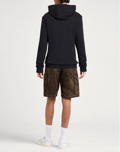 Man Sweatshirt Black Size 4XL Cotton