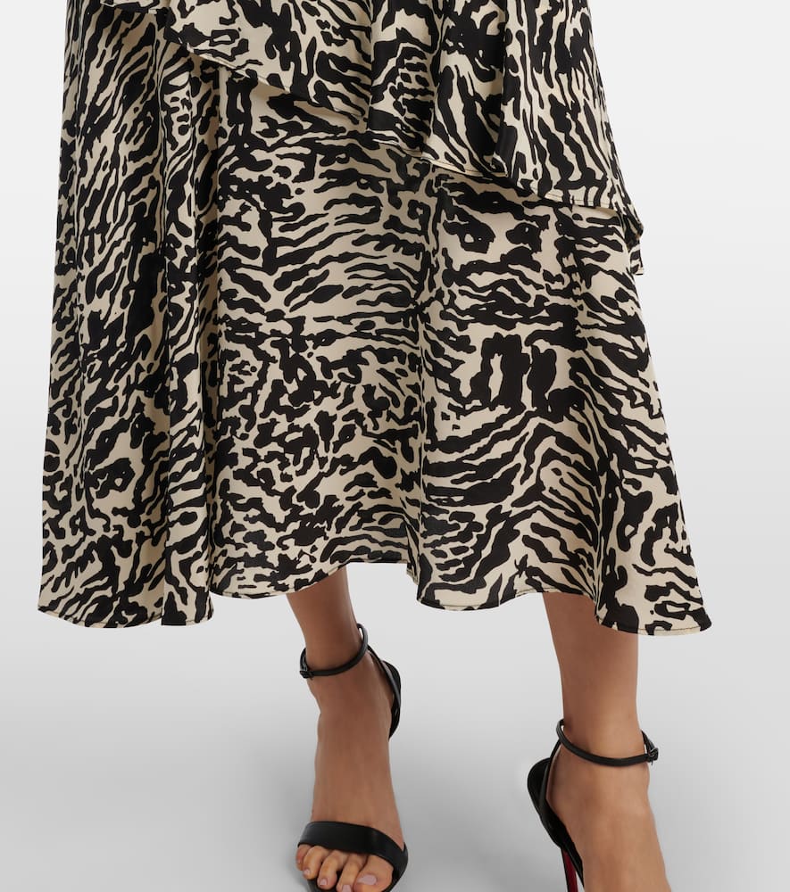 Amaia silk crêpe de chine midi dress