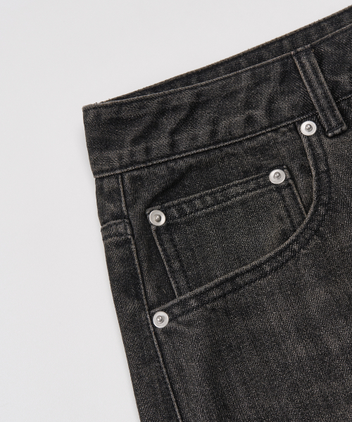 Vintage Washed Wide Denim Pants