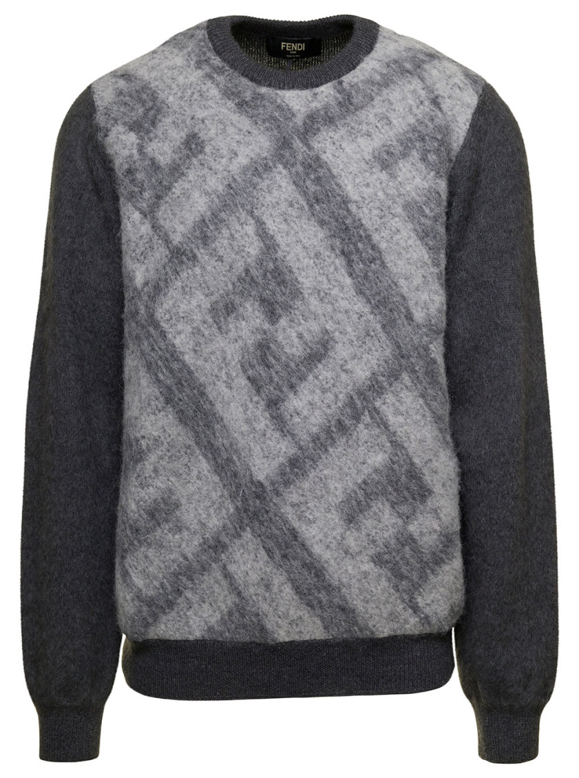 Embroidered Wool Blend Sweater