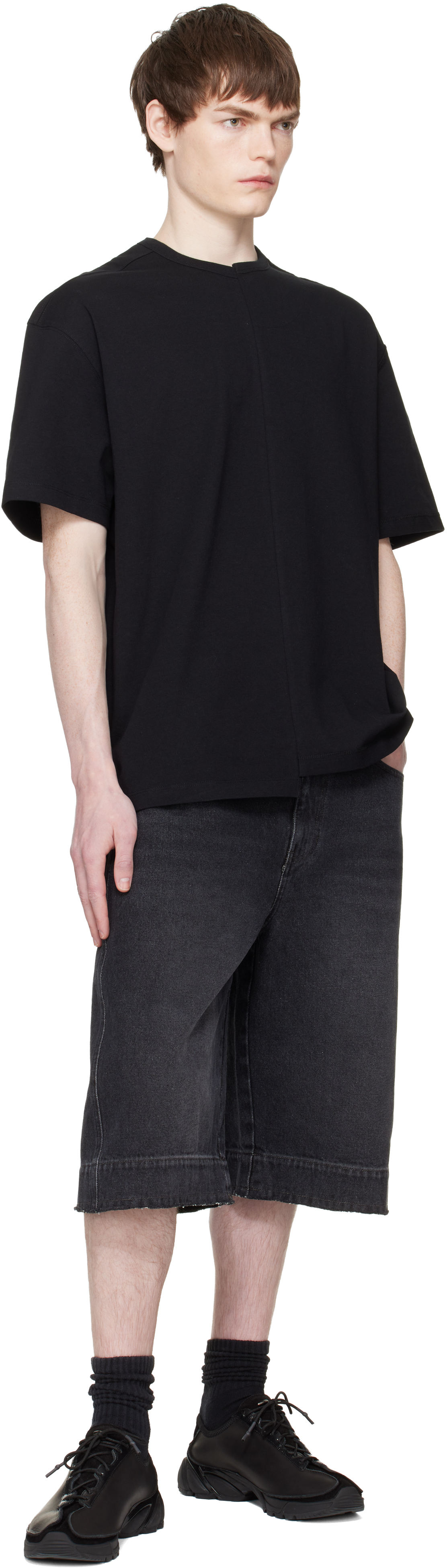 Black Split T-shirt