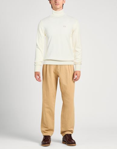 Man Turtleneck Off white Size S Cotton, Wool