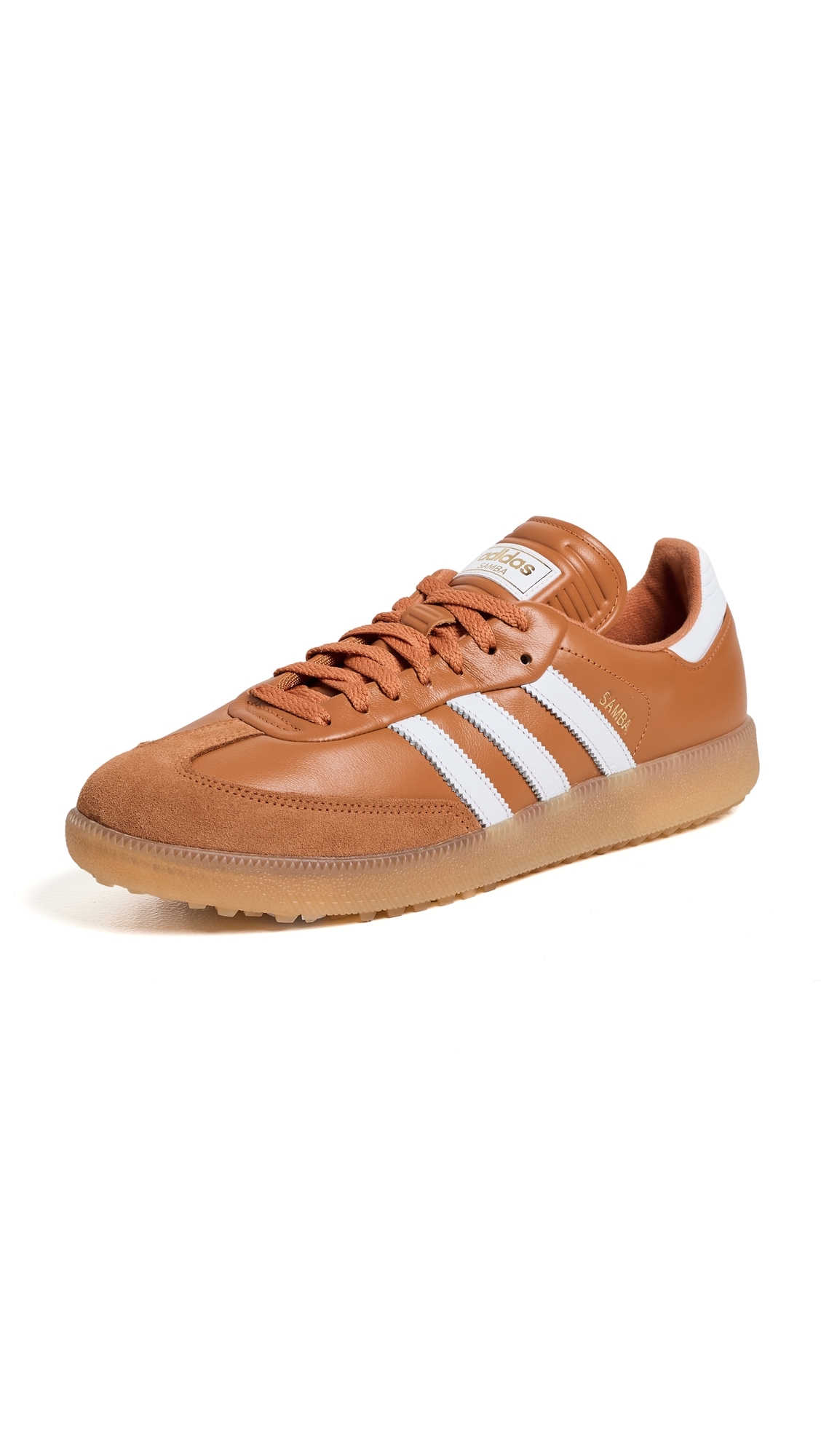 Samba Spikeless Golf Shoes Rustic Orange/Ftwr White/Gum3