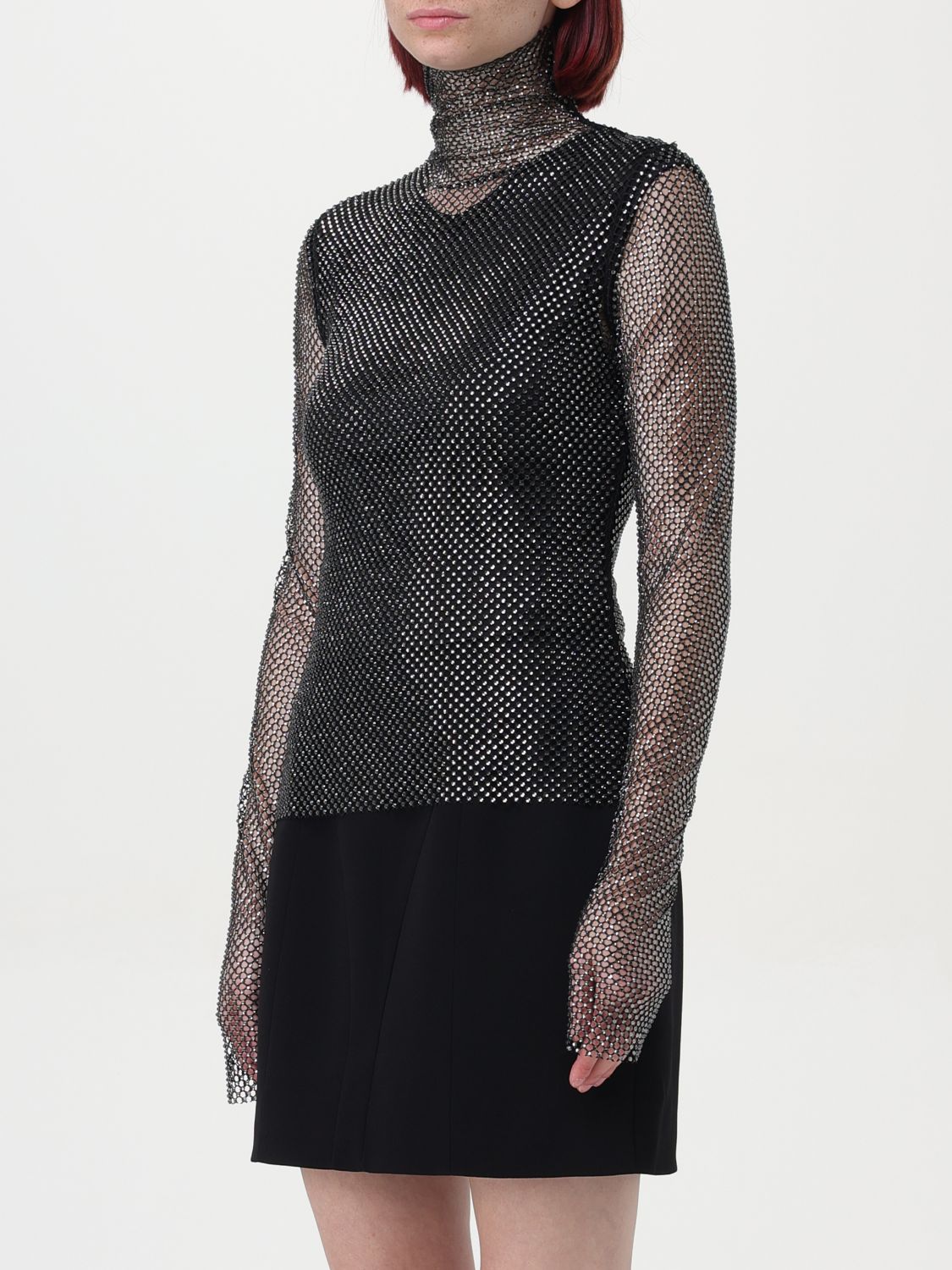 Top Woman color Black