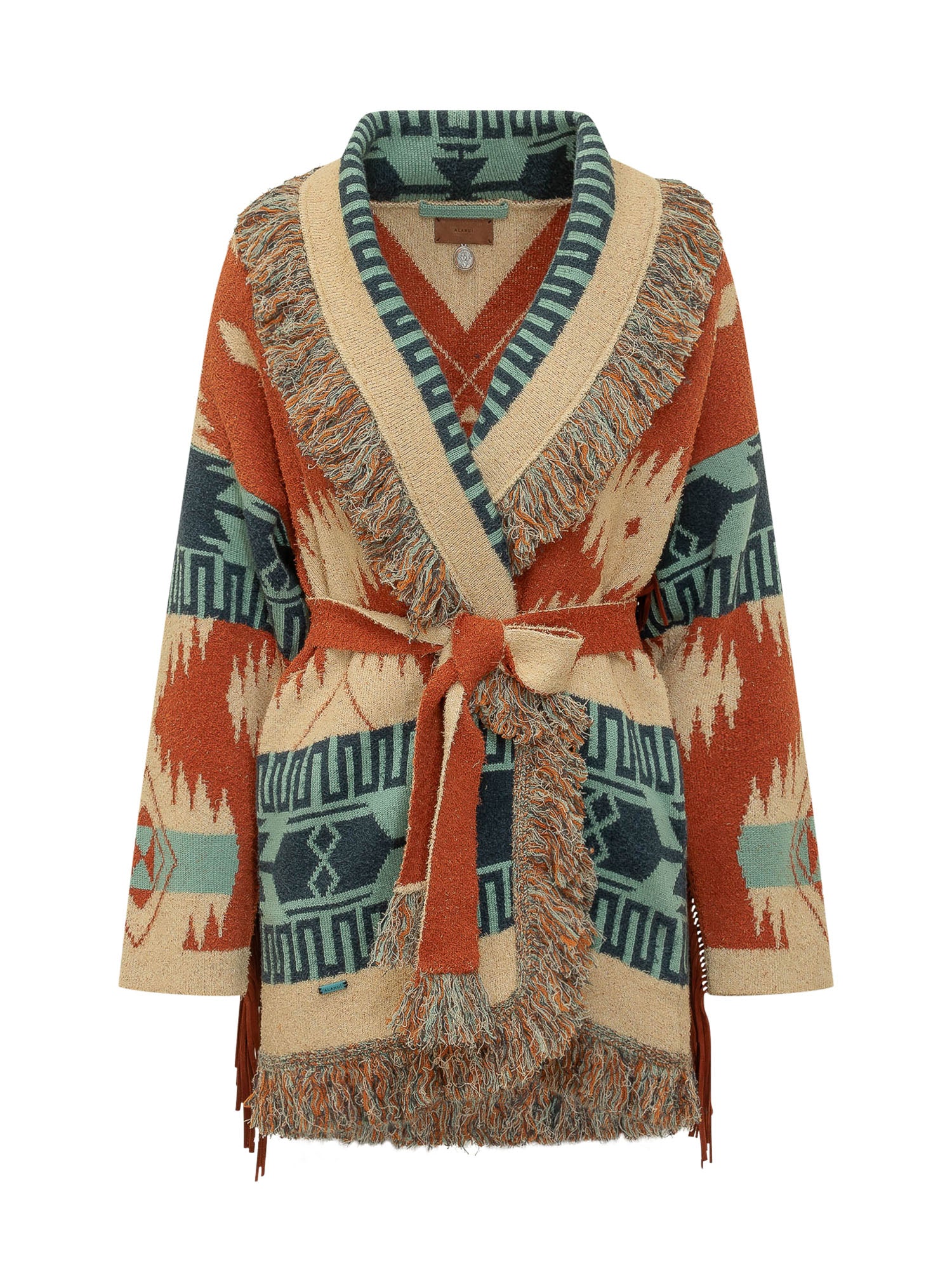 Fringe Belted Cardigan
