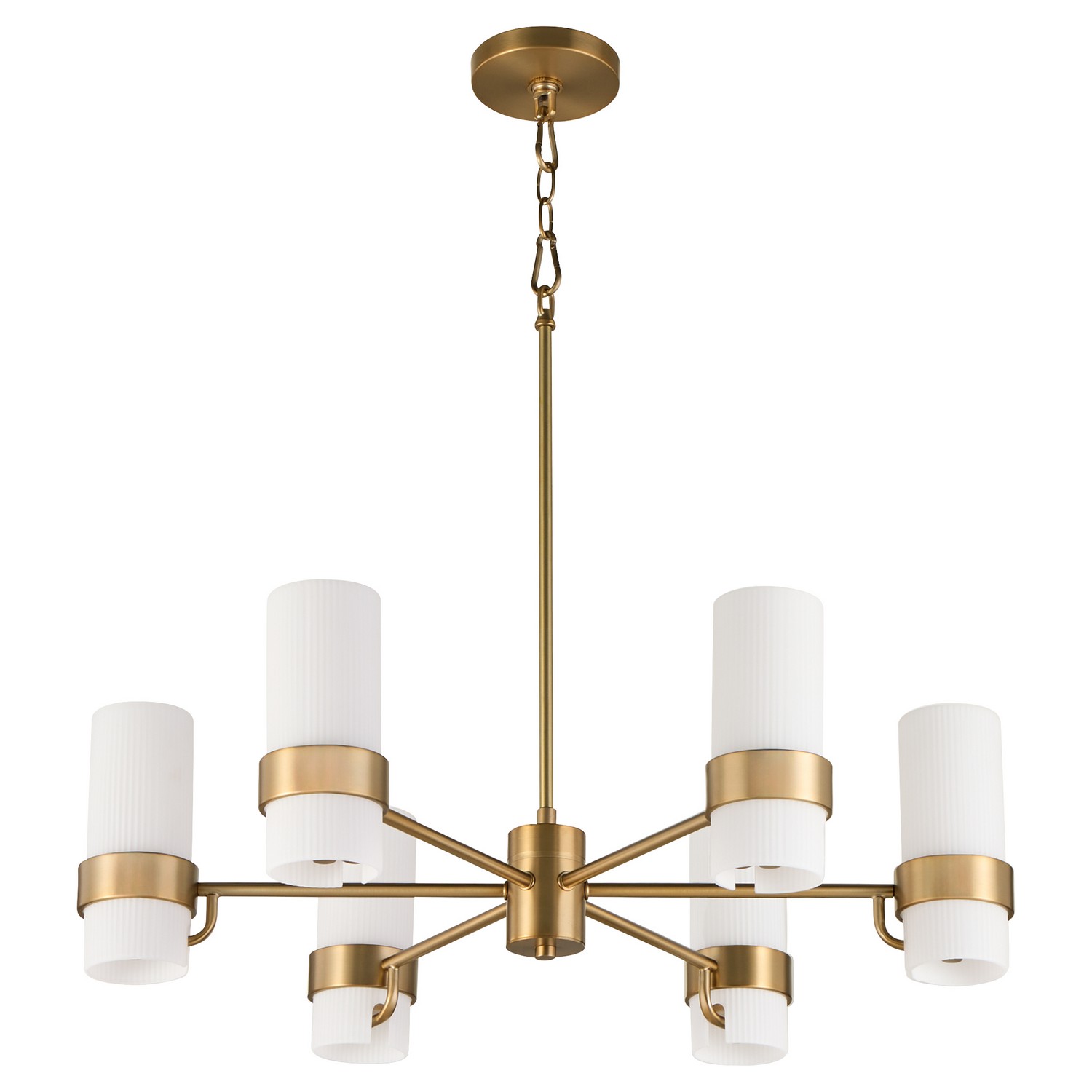 Brushed Brass Chandelier from the Sojourn Collection
