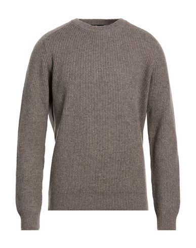 Man Sweater Taupe Size 40 Cashmere