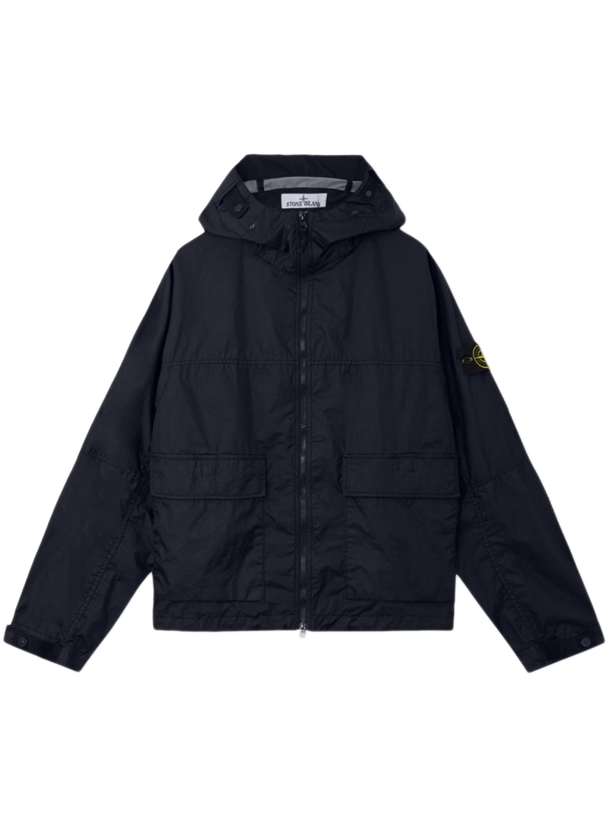 Men's Hooded Jacket with Adjustable Features - Size M