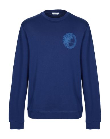 Man Sweatshirt Blue Size L Cotton