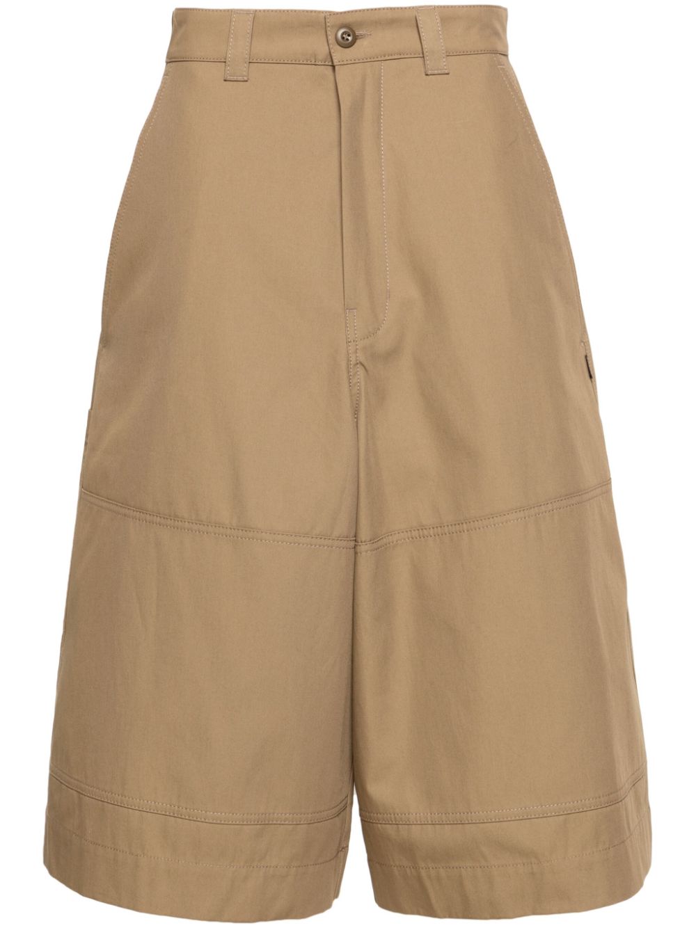 Single-stitch chino shorts - Green