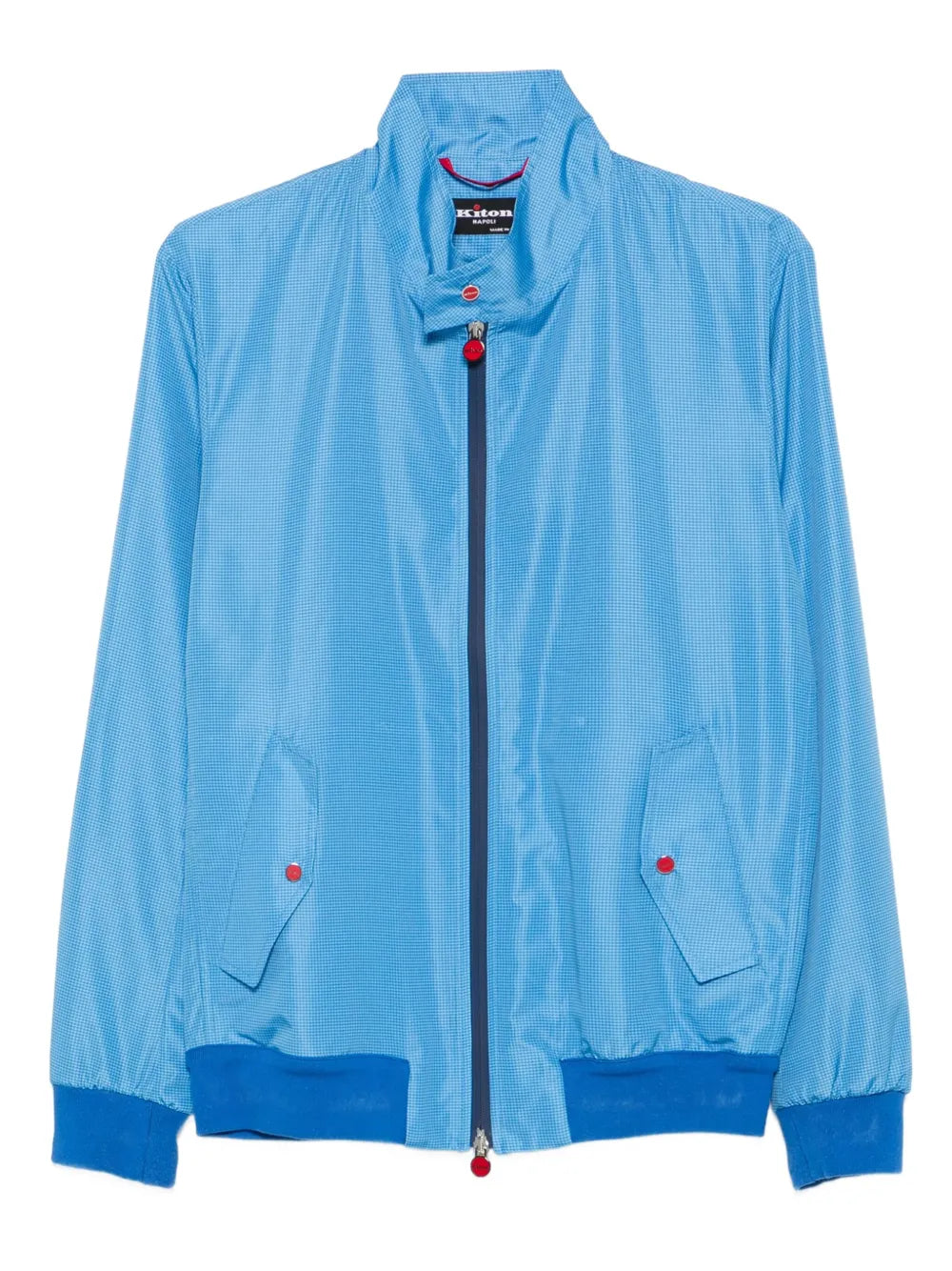 Zip-Fastening Ripstop Jacket — Light Blue