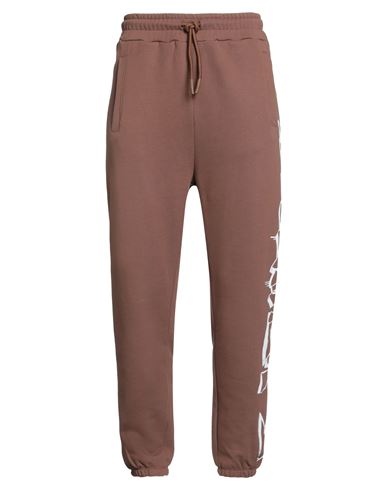 Disclaimer Man Pants Brown Size L Cotton