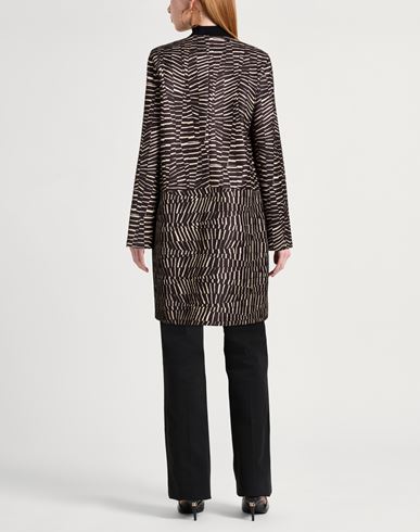Woman Overcoat & Trench Coat Black Size 10 Polyester, Viscose