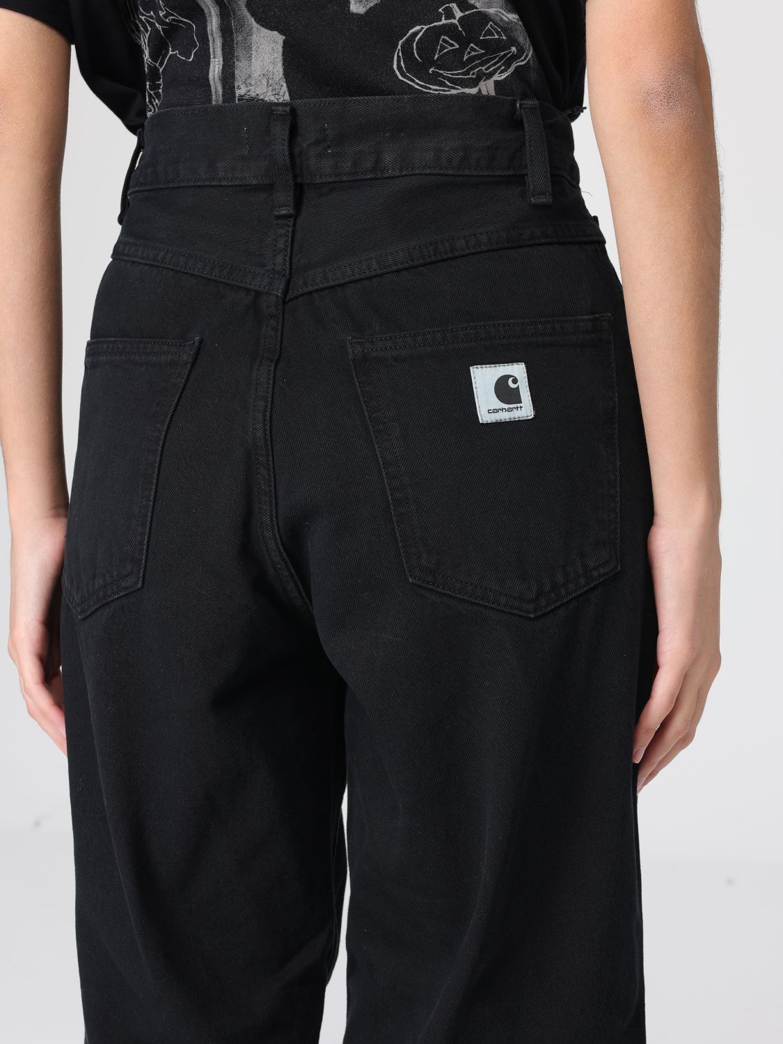 Pants Woman color Gnawed Blue