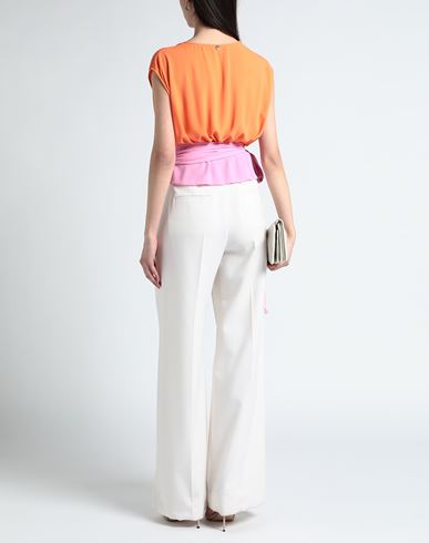 Luckylu Milano Woman Top Orange Size 4 Polyester