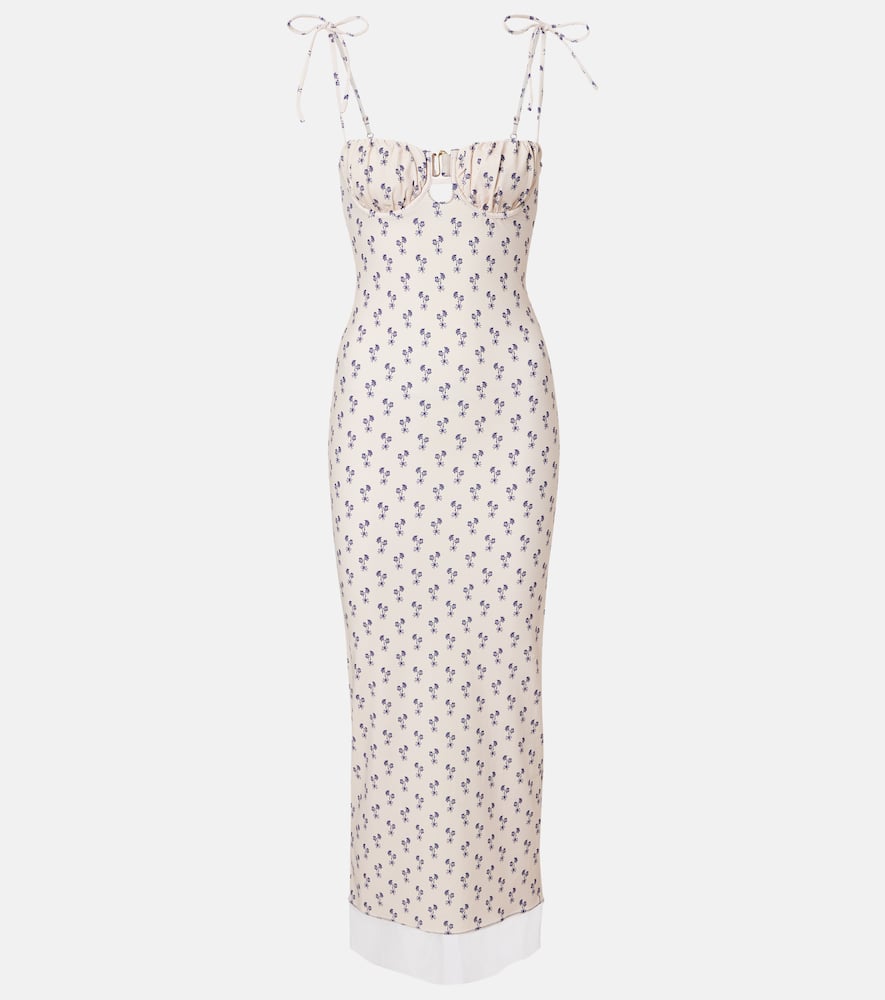 Cynthia floral midi dress