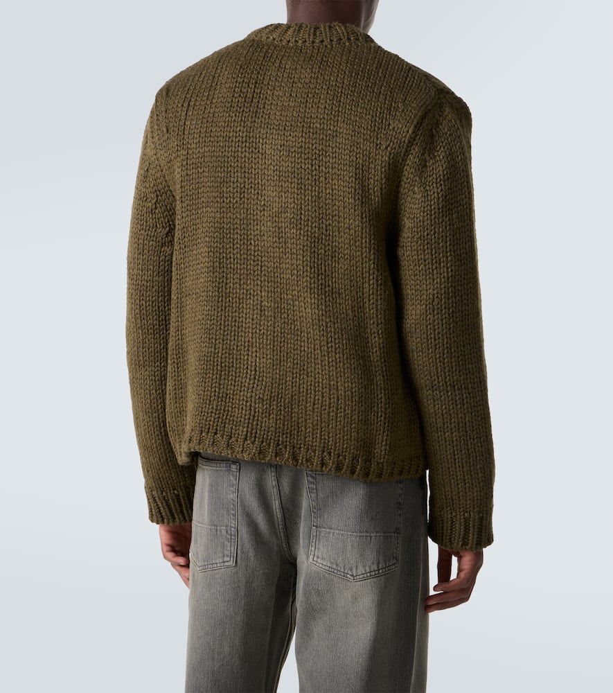 Over wool and alpaca cardigan