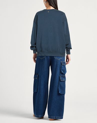 Woman Sweatshirt Midnight blue Size ONESIZE Cotton