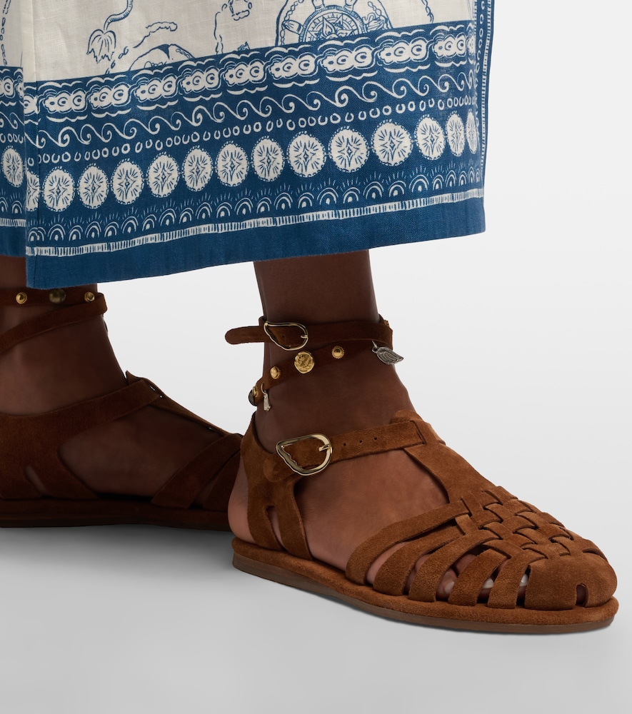 Karina suede fisherman sandals