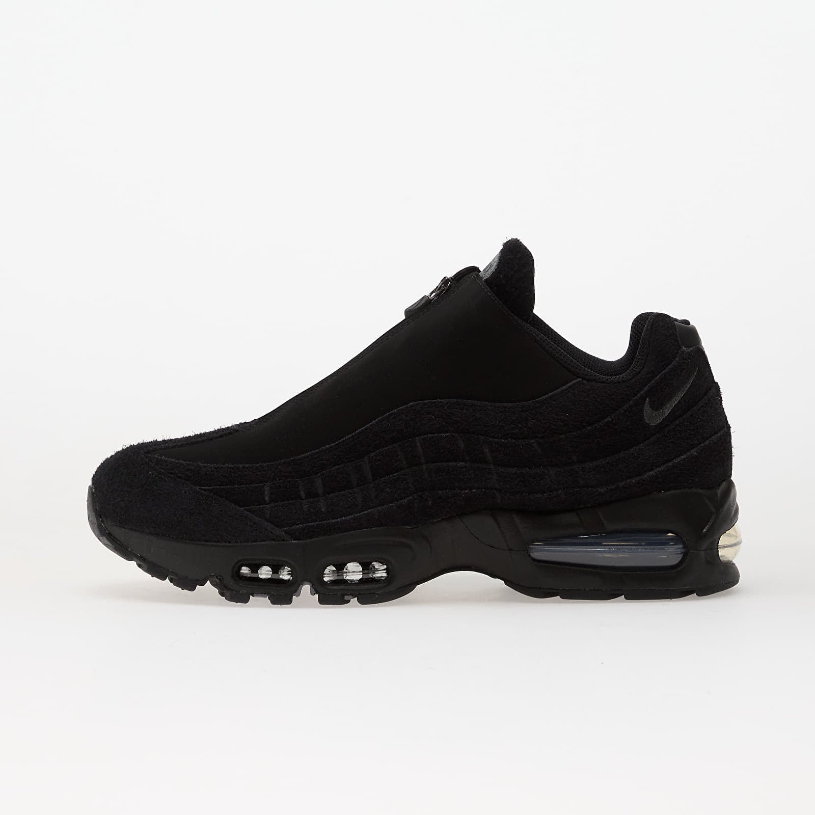 Men's Air Max 95 Big Bubble Zip Sneaker Black/Anthracite Metalic Cool Grey/White