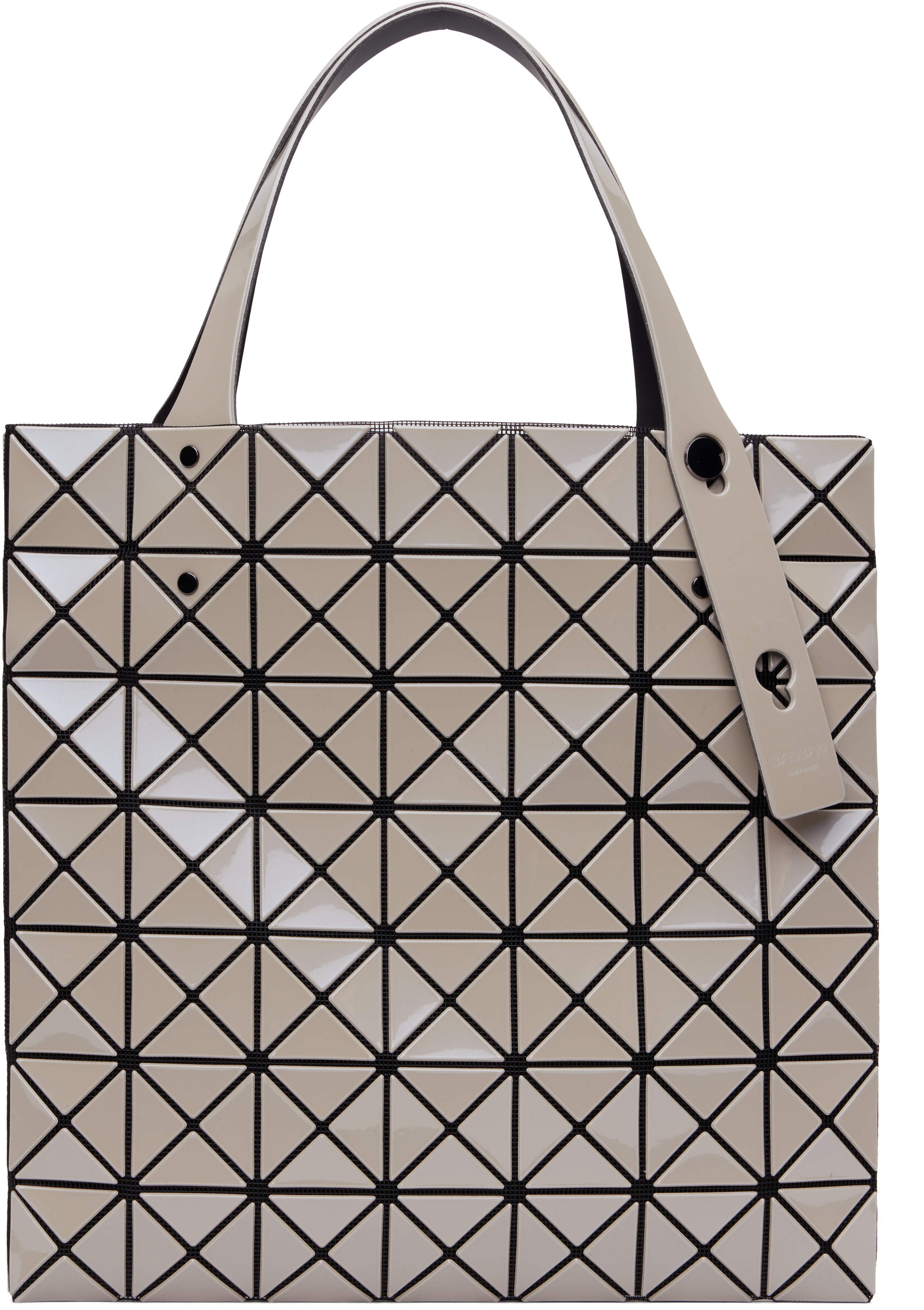 BAO BAO ISSEY MIYAKE Gray Prism Metallic Tote
