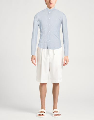Man Shirt Blue Size S Cotton, Elastane