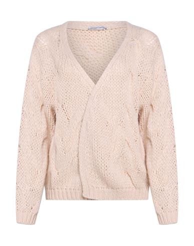Woman Cardigan Beige Size S Polyester, Wool, Acrylic