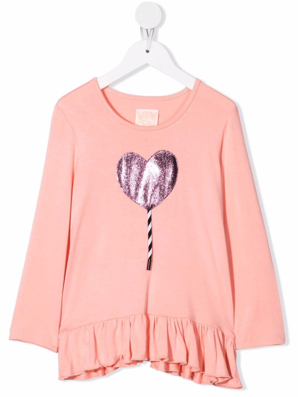 Balloon applique T-shirt - Pink