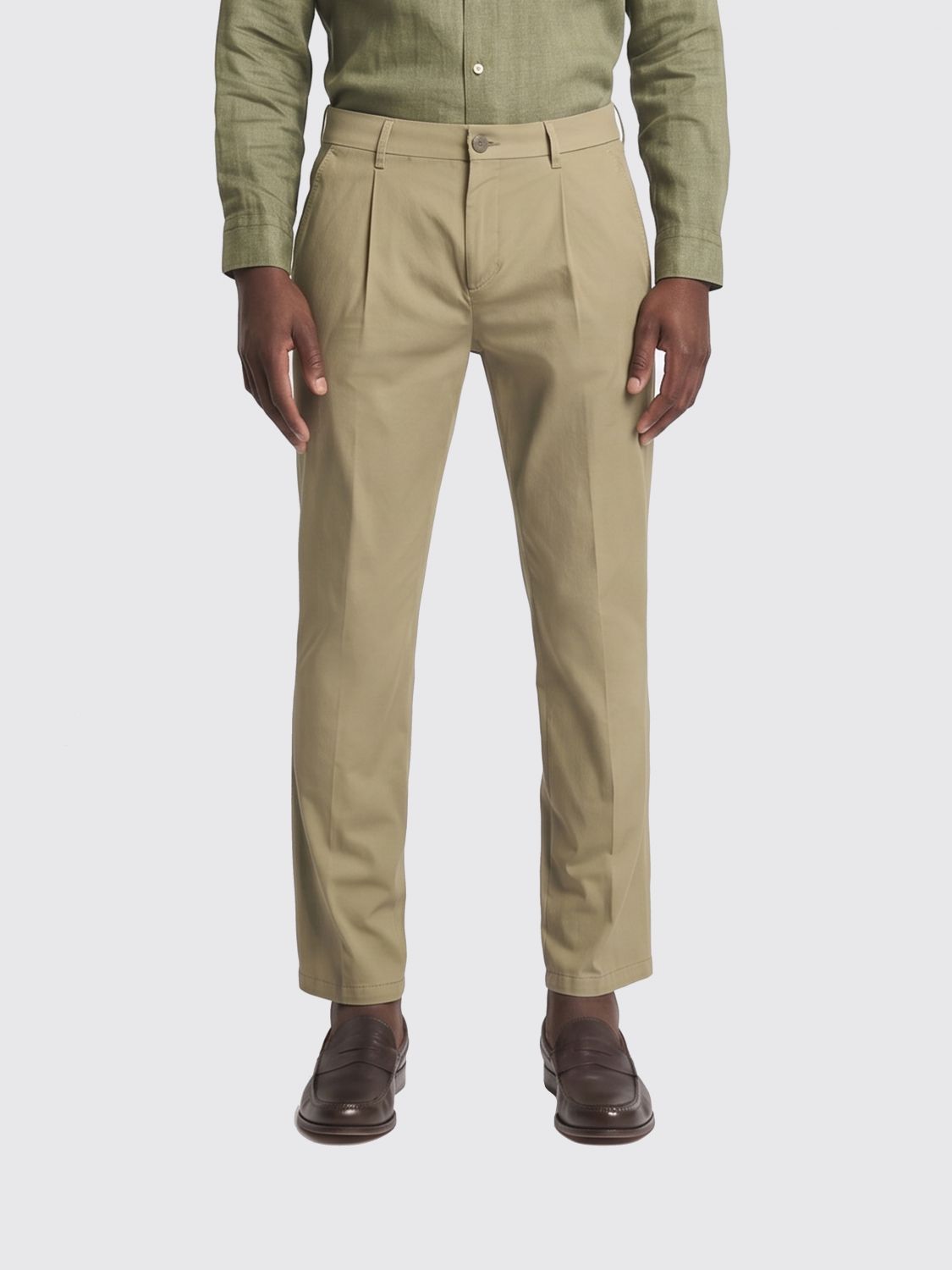 Pants Men color Green