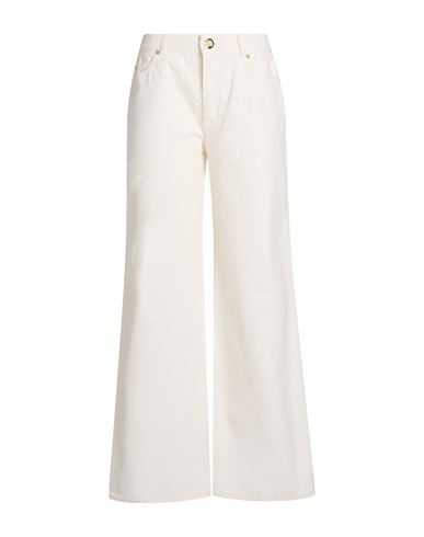 Woman Jeans Cream Size 36 Cotton