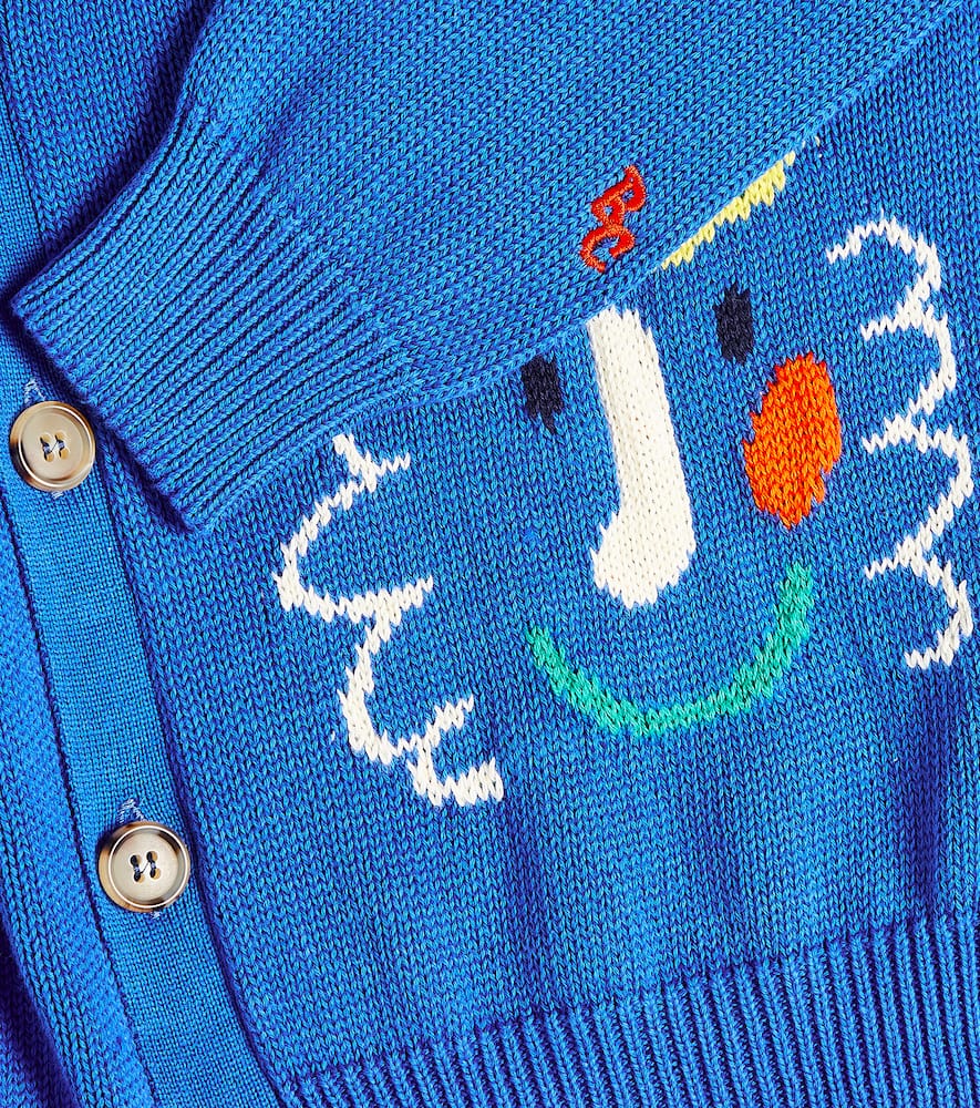 Bobo Choses Embroidered cotton cardigan