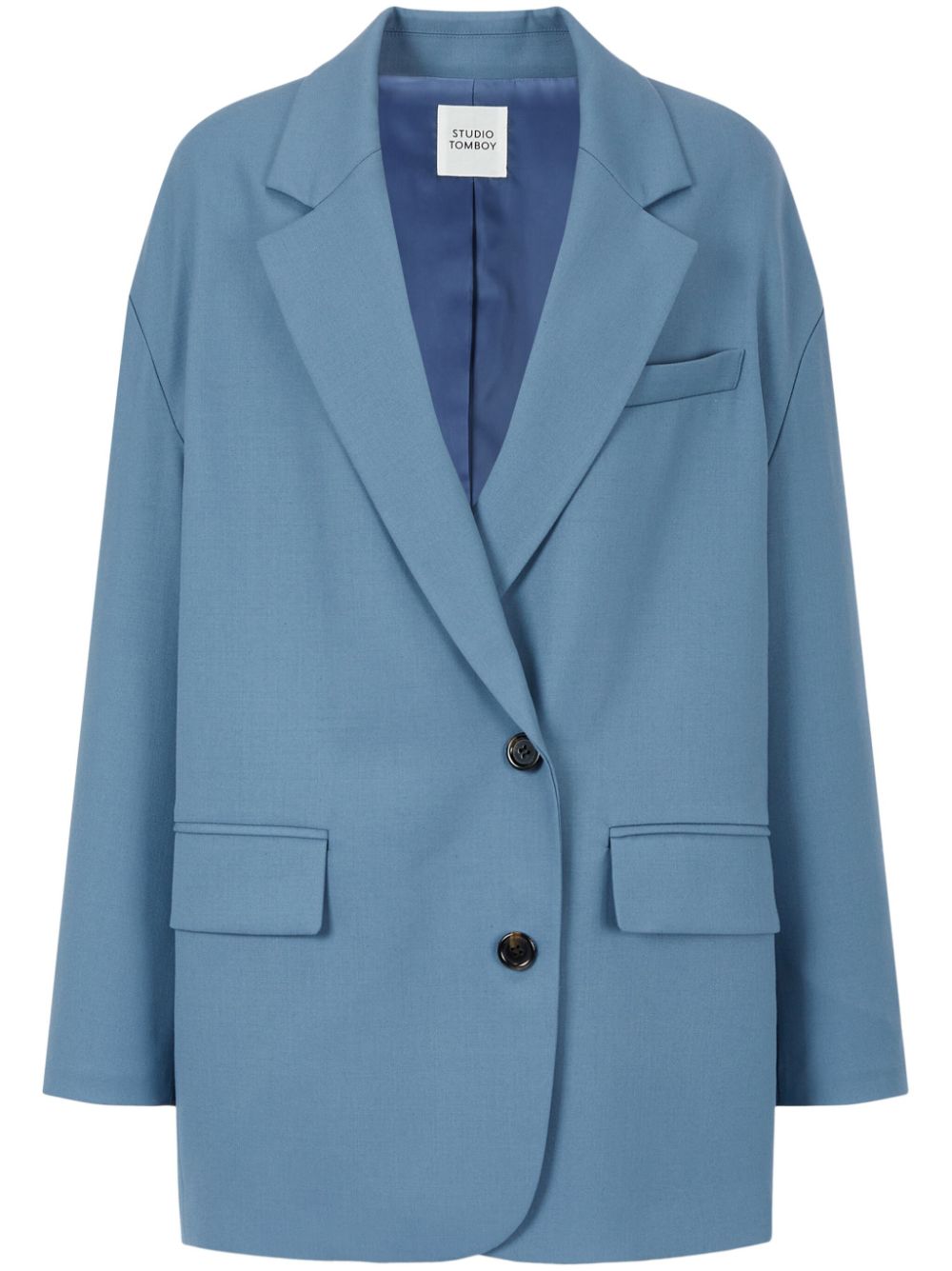Single-breasted blazer - Blue