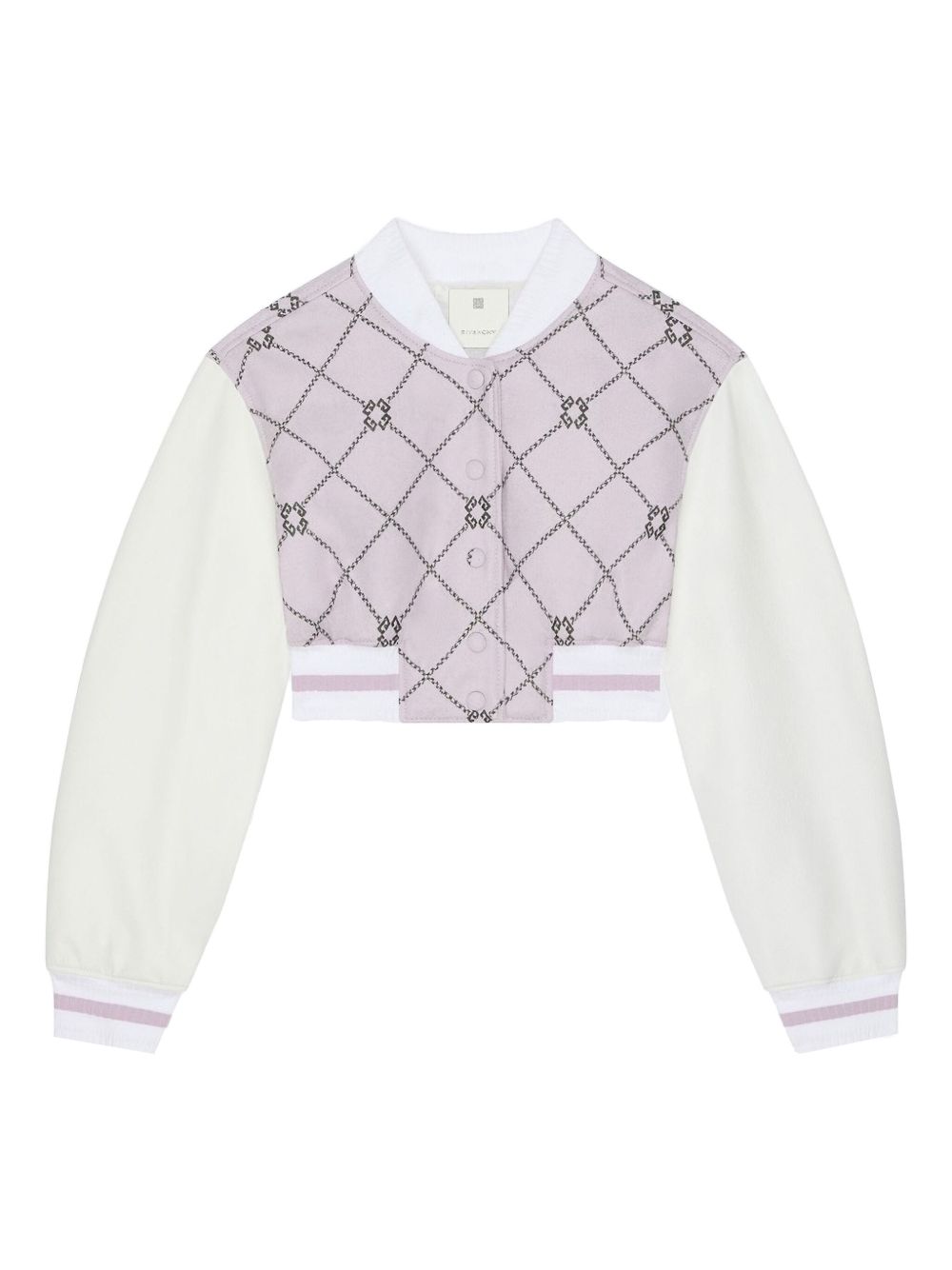 Cropped varsity jacket - Grey