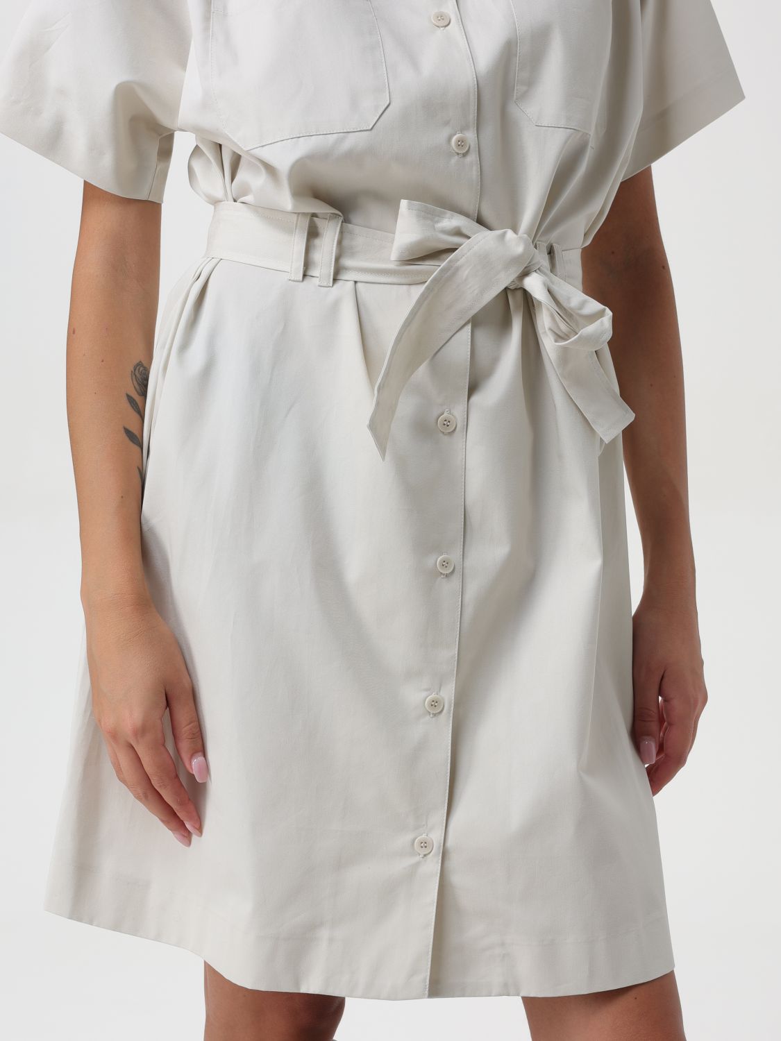 Shirt mini dress - Neutrals